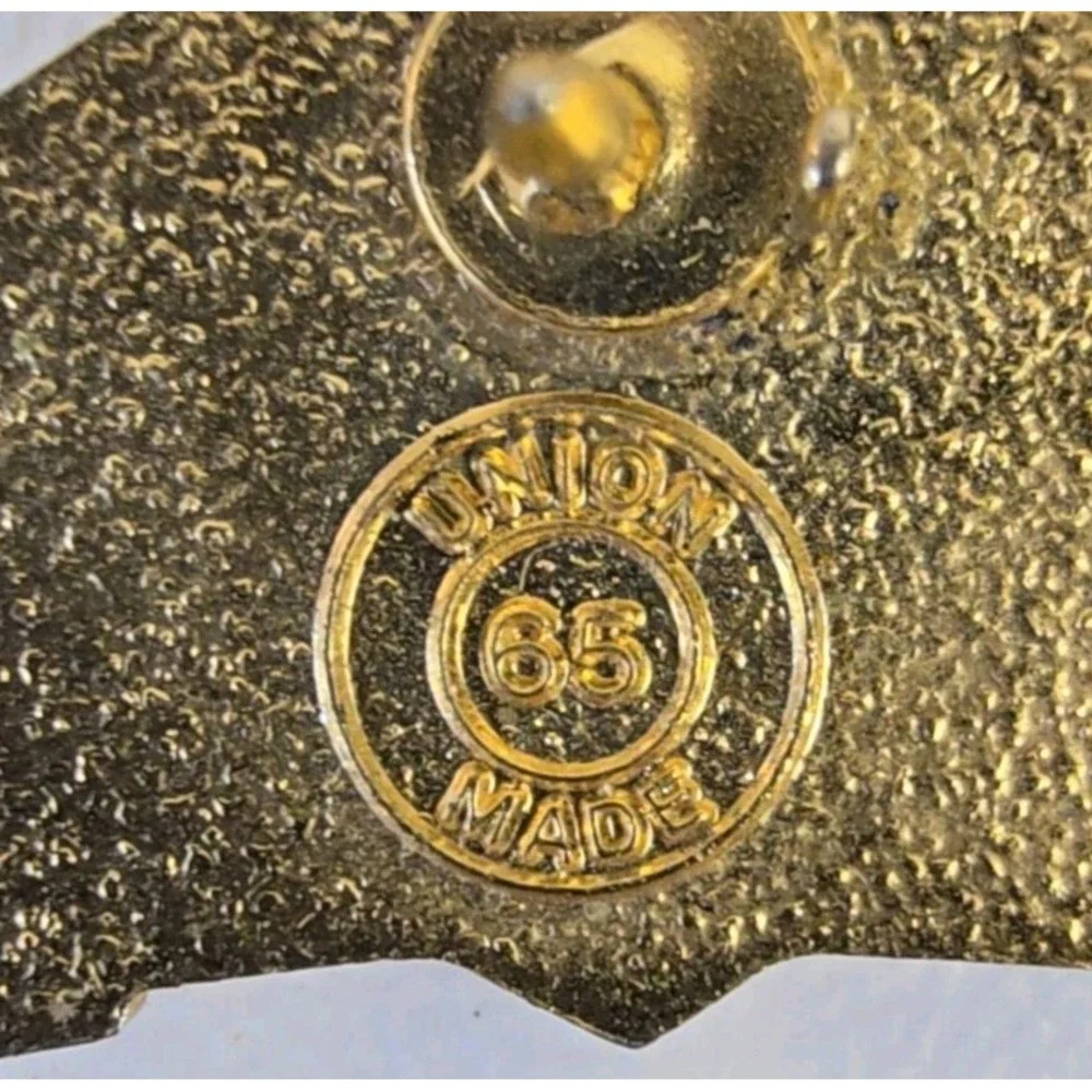 Transit Union 100 Years COPE Pin 1892–1992 Amalgamated Transit Union Bus Trolley